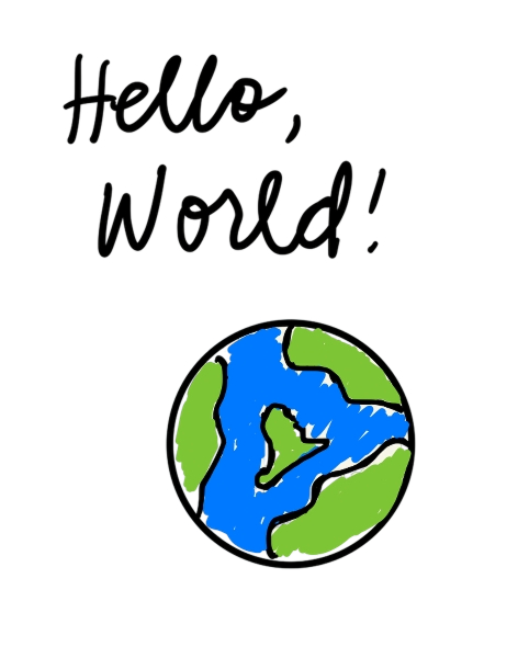 Hello World in light mode